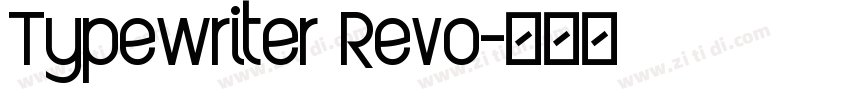 Typewriter Revo字体转换